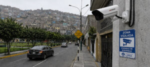 Barrio con camara de seguridad